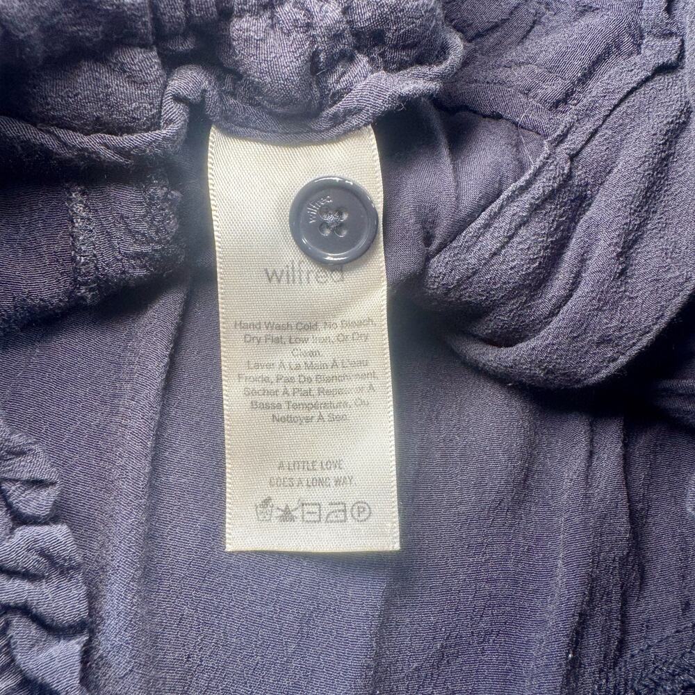 Wilfred Aritzia Marias Paper Bag Dark Gray Pants Women’s Small Quiet Luxury - Picture 13 of 16